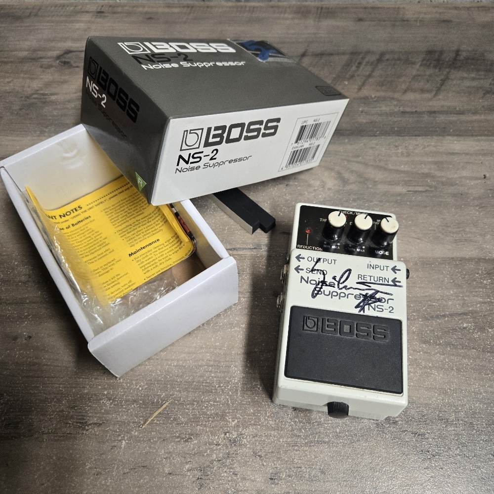 Boss NS-2 Noise Suppressor Pedal Signed By Yngwie Malmsteen